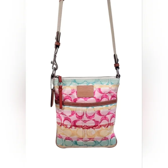 Coach Hampton Stripe Swingpack Crossbody Bag - Picture 3 of 16